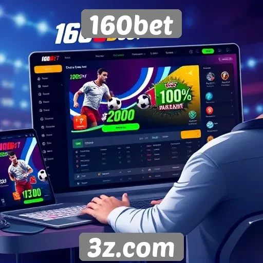 Interface e usabilidade do site 160bet