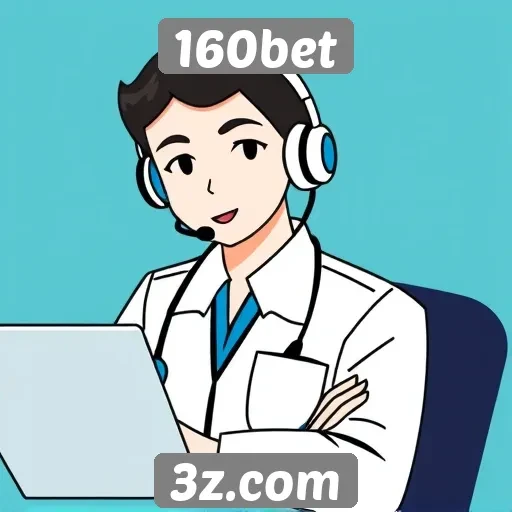 Interação do suporte ao cliente na 160bet