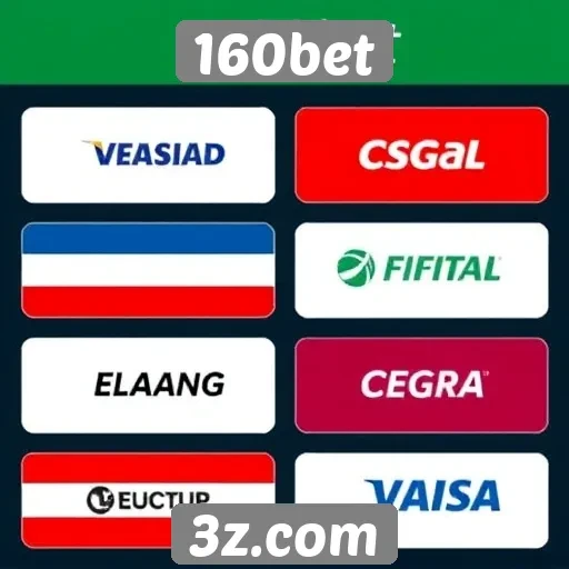 Destaques dos métodos de pagamento do 160bet